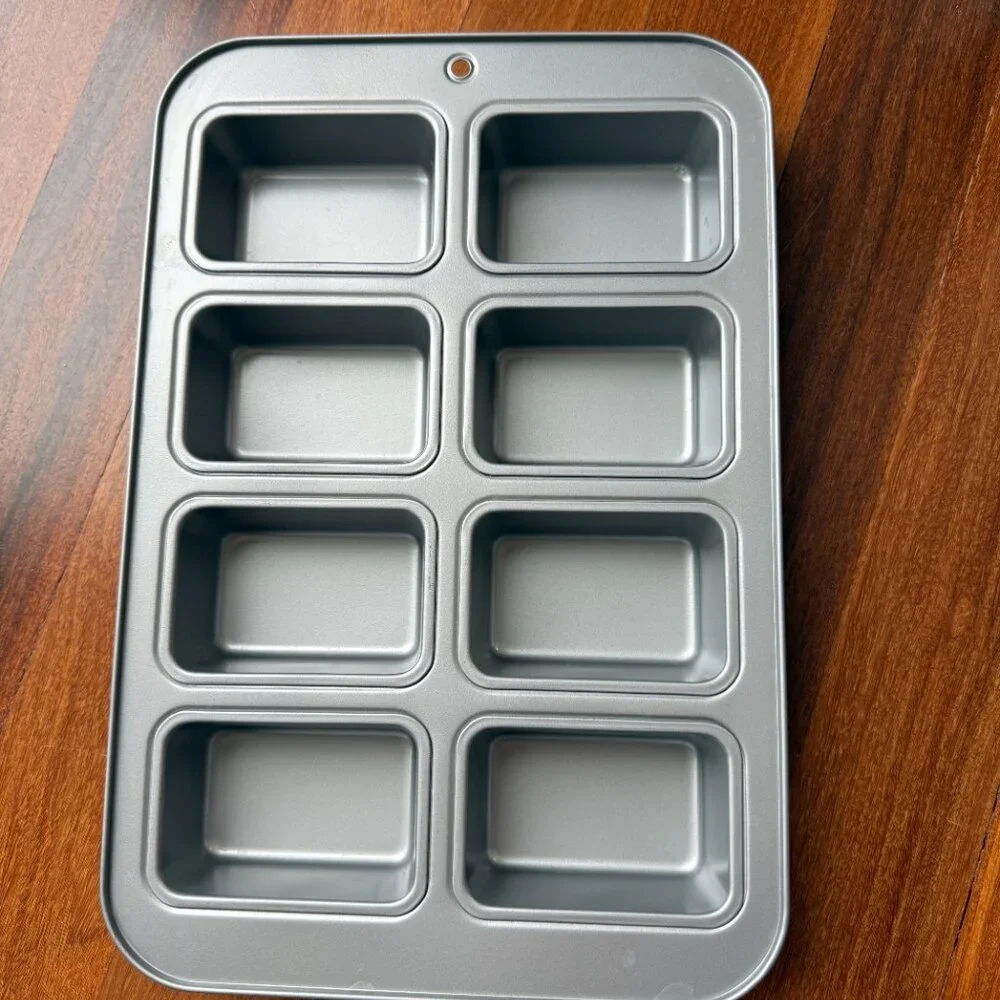 Metal 8 Section Small Loaf Bread Pan